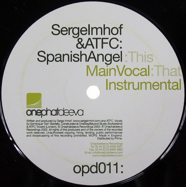 Serge Imhof & ATFC : Spanish Angel (12")