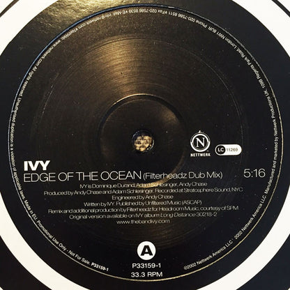 Ivy : Edge Of The Ocean (Filterheadz Mix) (12", S/Sided, Promo)