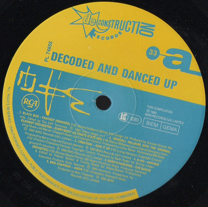 Various : Decoded And Danced Up Rhythms Of De-construction (LP, Comp)