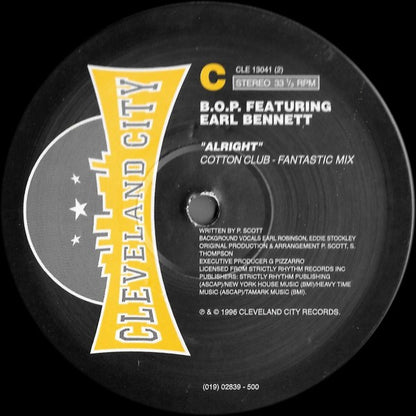 B.O.P. Featuring Earl Bennett : Alright (2x12", Ltd, Gat)