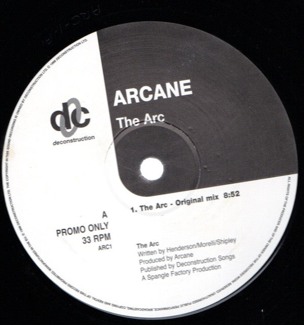 Arcane (9) : The Arc (12", Promo)