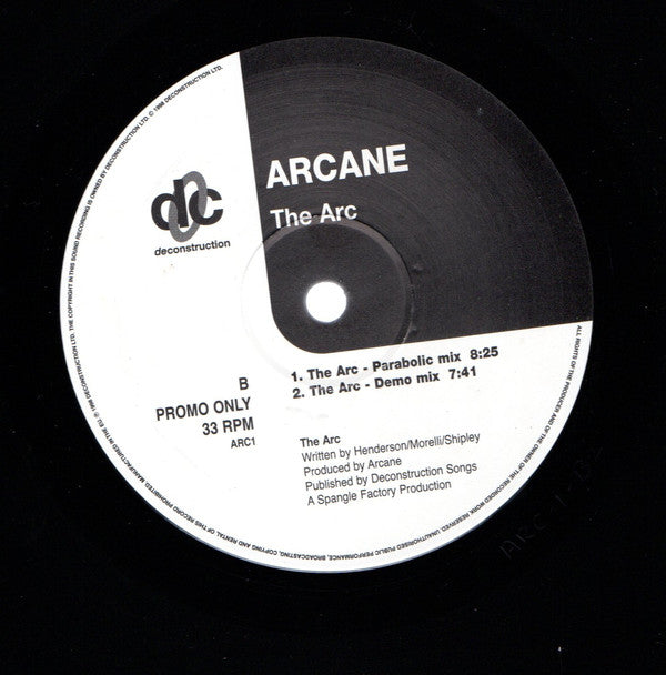 Arcane (9) : The Arc (12", Promo)