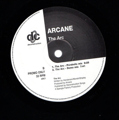 Arcane (9) : The Arc (12", Promo)