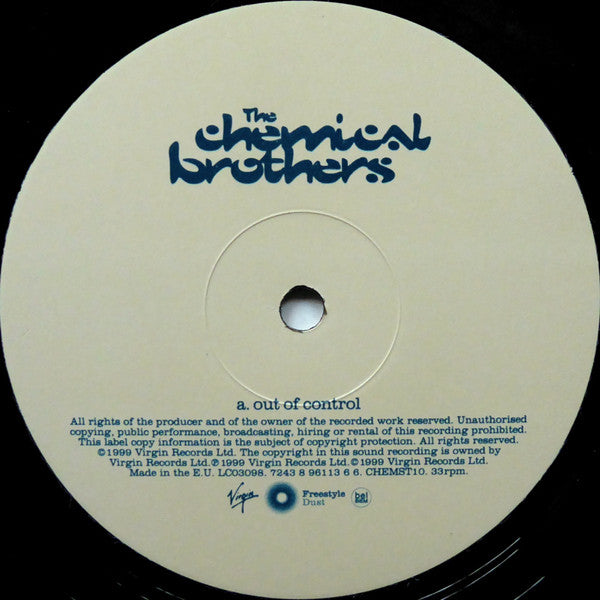 The Chemical Brothers : Out Of Control (12", Single)