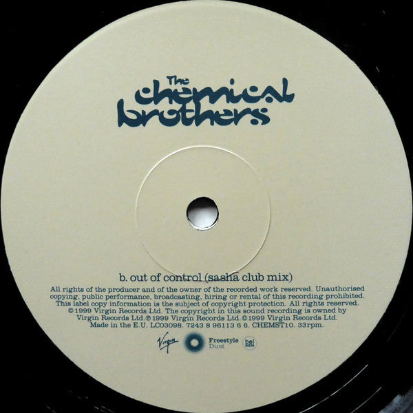 The Chemical Brothers : Out Of Control (12", Single)