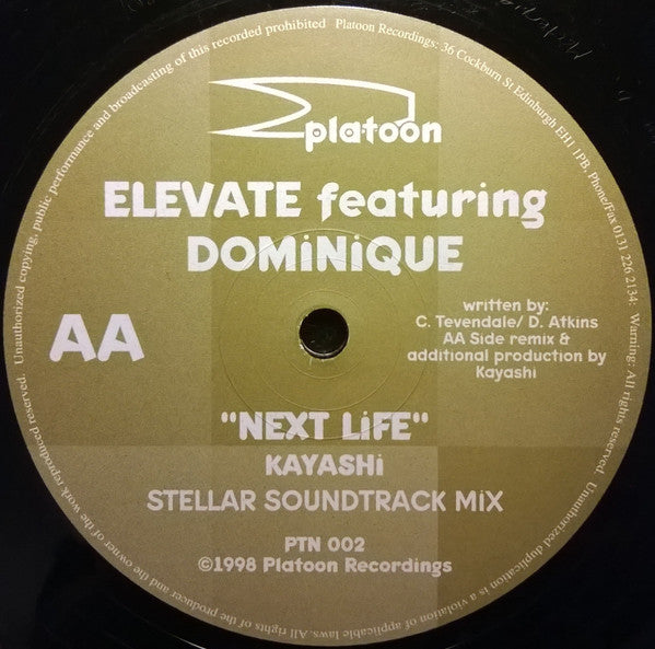 Elevate Featuring Dominique Atkins : Next Life (12")