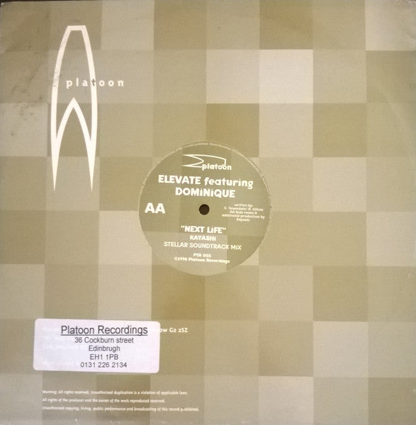 Elevate Featuring Dominique Atkins : Next Life (12")