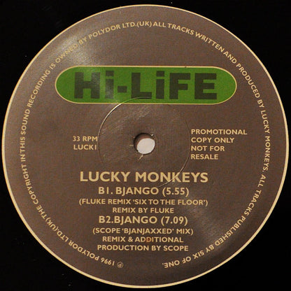Lucky Monkeys : Bjango (12", Promo)