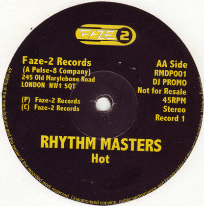 Rhythm Masters : Let Me Tell You Something & Hot (2x12", Promo)