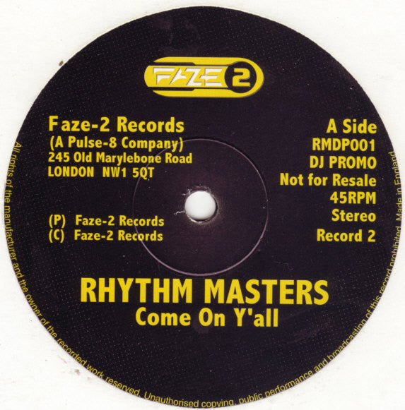 Rhythm Masters : Let Me Tell You Something & Hot (2x12", Promo)