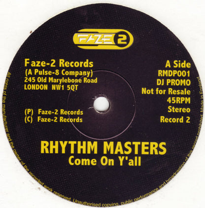 Rhythm Masters : Let Me Tell You Something & Hot (2x12", Promo)