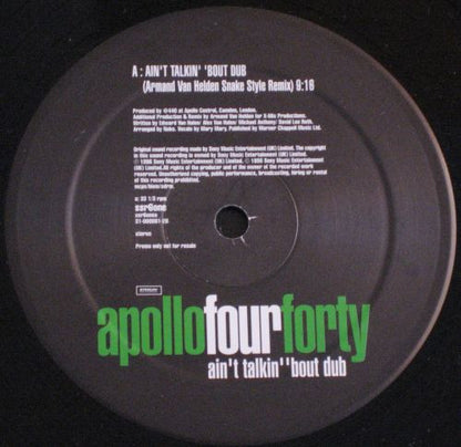 Apollo Four Forty* : Ain't Talkin' 'Bout Dub (2x12", Promo)