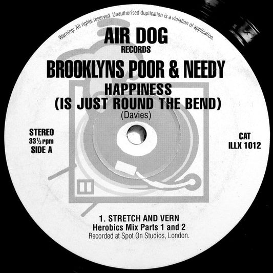 Brooklyn's Poor And Needy : Happiness (Is Just Around The Bend) (12")