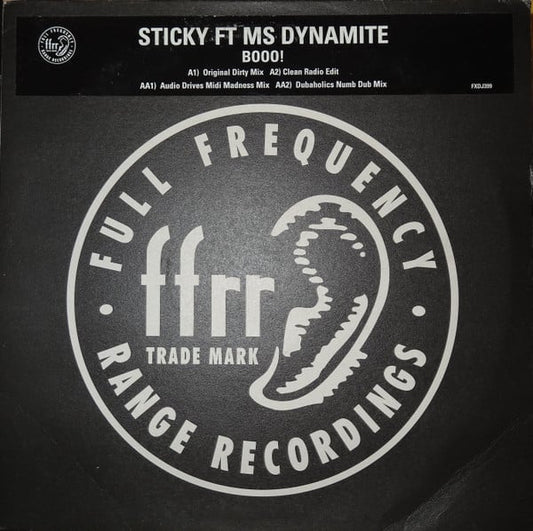 Sticky Ft Ms Dynamite* : Booo! (12", Promo)