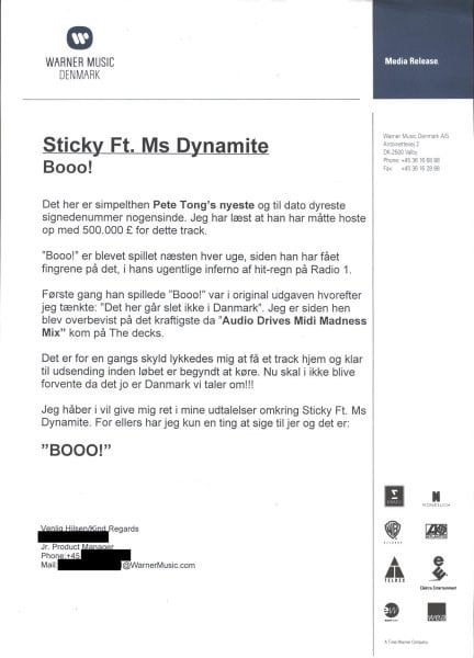 Sticky Ft Ms Dynamite* : Booo! (12", Promo)
