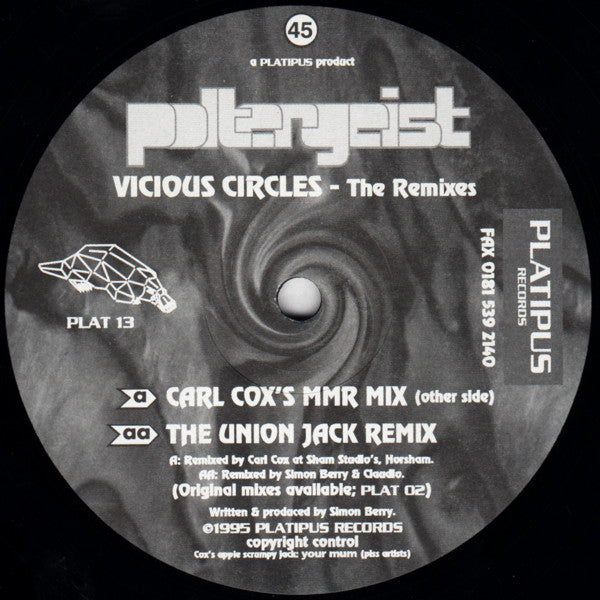 Poltergeist : Vicious Circles  - The Remixes (12")