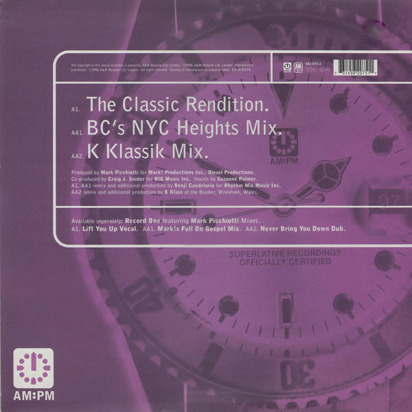 The Absolute Featuring Suzanne Palmer : I Believe (Swing 52 / K Klass Mixes) (12")