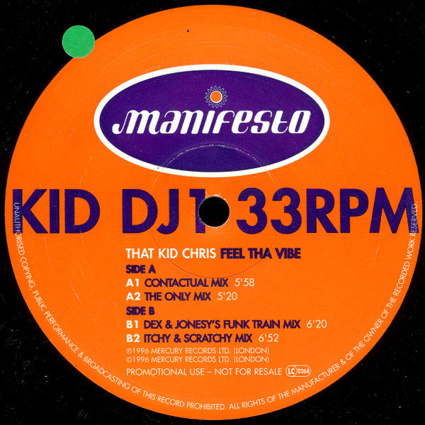 That Kid Chris : Feel Tha Vibe (12", Promo)