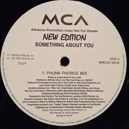 New Edition : Something About You (12", Promo)