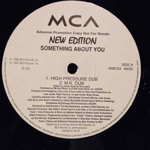 New Edition : Something About You (12", Promo)