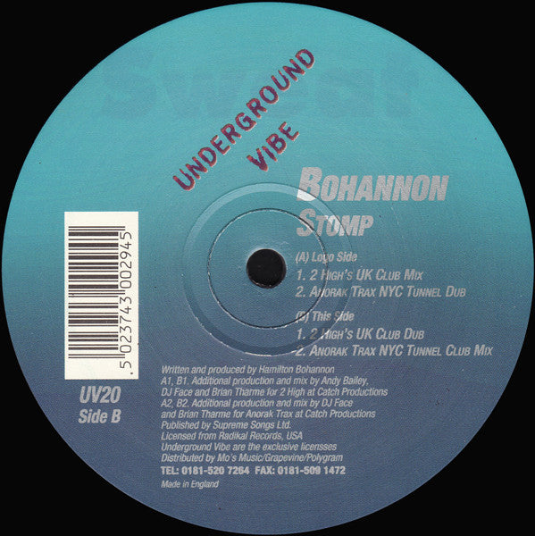 Hamilton Bohannon : Stomp (12")