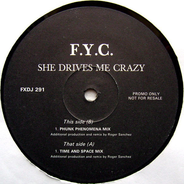 Fine Young Cannibals : She Drives Me Crazy (2x12", Promo)