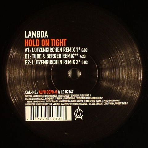 Lambda : Hold On Tight (12")