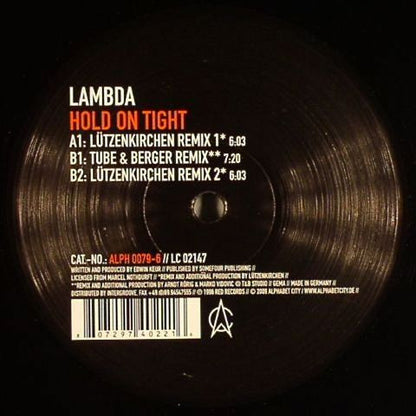 Lambda : Hold On Tight (12")