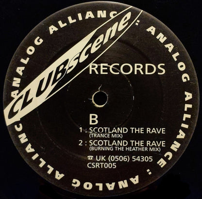 Analog Alliance : Scotland The Rave (12")
