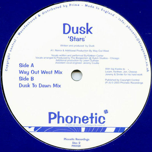 Dusk (3) : Stars (Disc 2) (12")