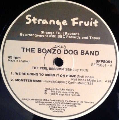 Bonzo Dog Doo-Dah Band : The Peel Sessions (12")