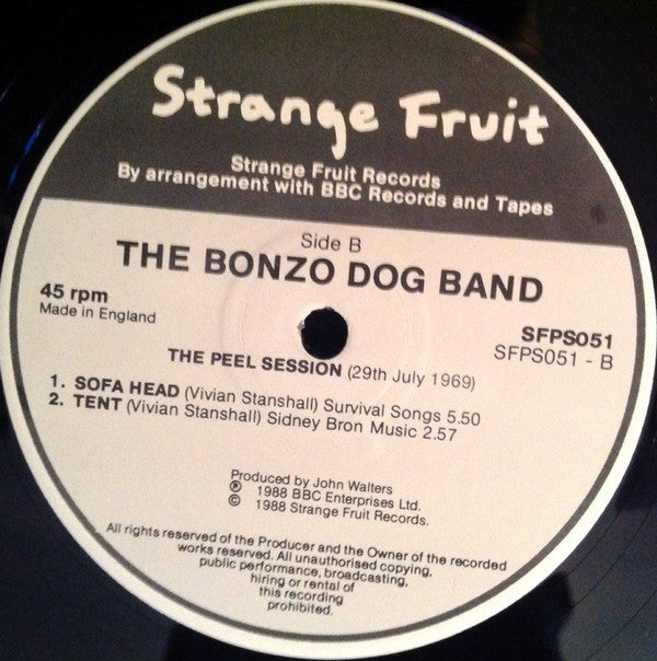 Bonzo Dog Doo-Dah Band : The Peel Sessions (12")