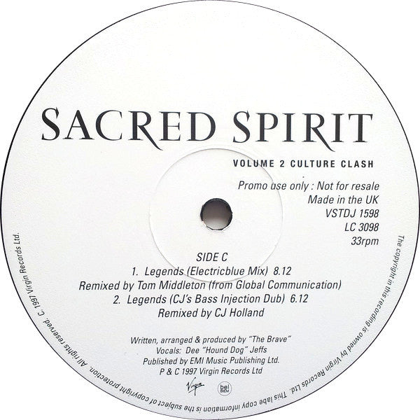 Sacred Spirit : Legends (2x12", Promo)