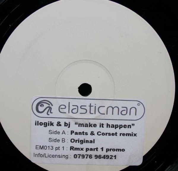 Ilogik & Bazooka Joe : Make It Happen (12", Promo, W/Lbl, Sti)
