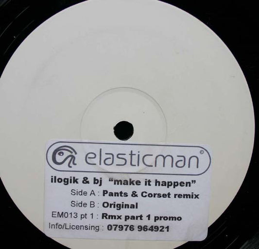 Ilogik & Bazooka Joe : Make It Happen (12", Promo, W/Lbl, Sti)
