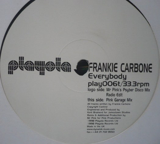 Frankie Carbone : Everybody (12")