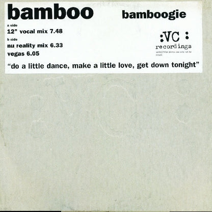 Bamboo : Bamboogie (12", Promo)