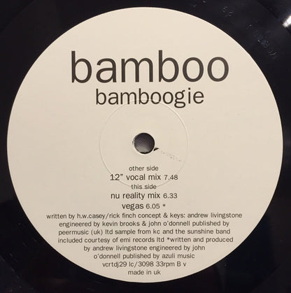 Bamboo : Bamboogie (12", Promo)