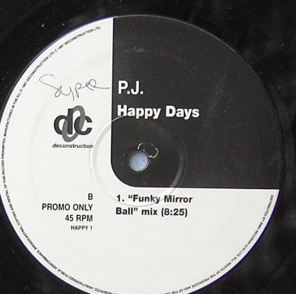 PJ* : Happy Days (12", Promo)