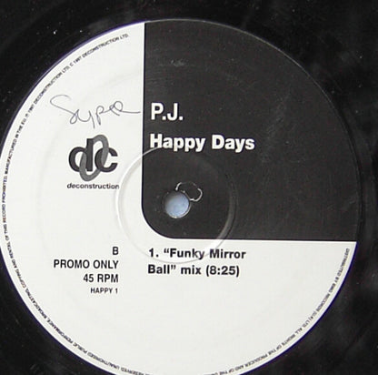 PJ* : Happy Days (12", Promo)