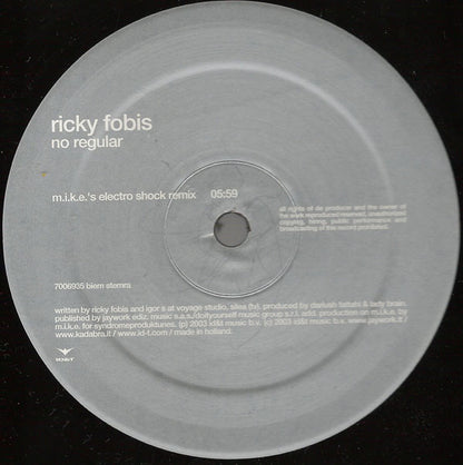 Ricky Fobis : No Regular (12")