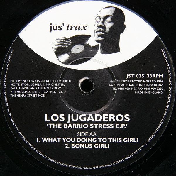 Los Jugaderos : The Barrio Stress E.P. (12", EP)