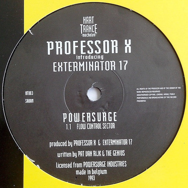 Professor X (3) Introducing Exterminator 17 : Powersurge (12")