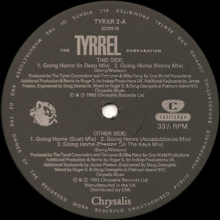 The Tyrrel Corporation : Going Home (12")