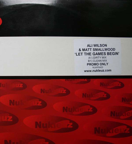 Ali Wilson & Matt Smallwood : Let The Games Begin (12", Promo)