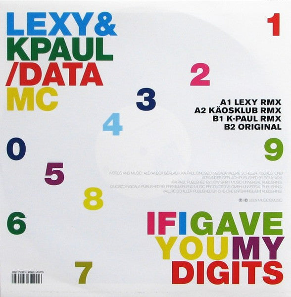 Lexy & KPaul* / Data MC : If I Gave You My Digits (12")
