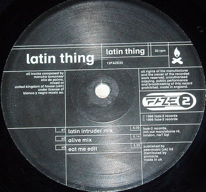 Latin Thing : Latin Thing (12")