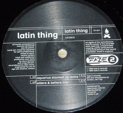 Latin Thing : Latin Thing (12")