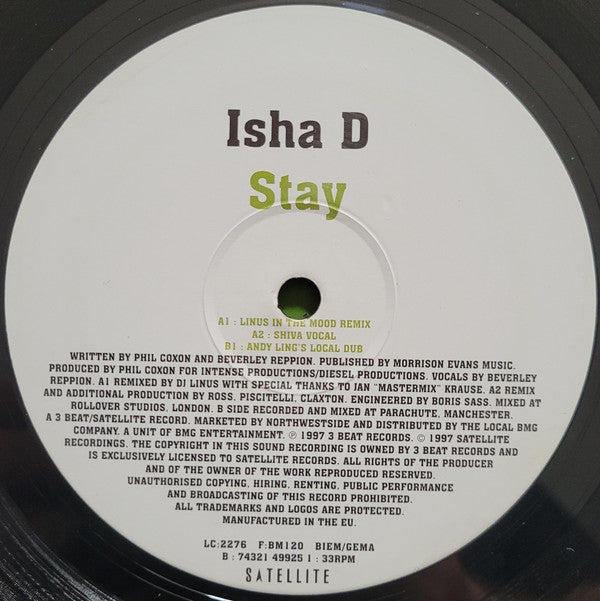 Isha-D : Stay (12")