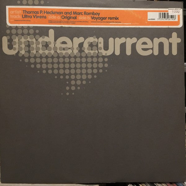 Thomas P. Heckmann And Marc Romboy : Ultra Vixens (12")